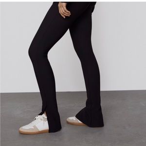 ZARA Ottoman Leggings Ribbed Pants